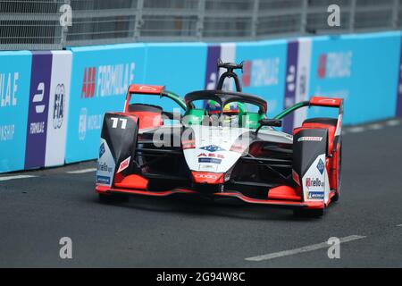 Excel Circuit, Docklands, London, Großbritannien. Juli 2021. Formel E London E Prix; Lucas di Grassi aus Brasilien fährt für (11) Audi Sport ABT Schaeffler im Qualifying Credit: Action Plus Sports/Alamy Live News Stockfoto