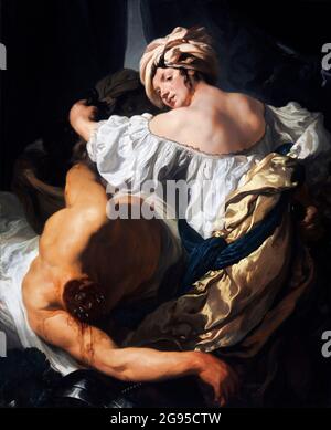 Judith im Zelt des Holofernes von Johann Liss (1590/97-1629/30), Öl auf Leinwand, c.. 1624/5 Stockfoto