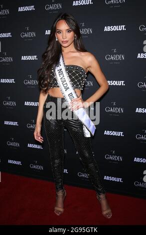 23. Juli 2021 - Las Vegas, NV - Miss Nevada USA 2021 Kataluna Enriquez. Im Garden Las Vegas wird die Miss Nevada USA 2021-Gewinnerin Kataluna Enriquez geehrt. Bildnachweis: MJT/AdMedia/MediaPunch Stockfoto