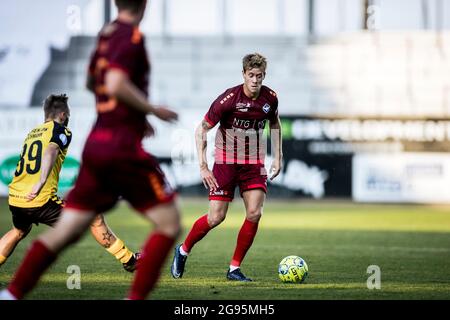 Horsens, Dänemark. Juli 2021. Nichola Marfeldt (5) von HB Koege beim NordicBet Liga-Spiel zwischen AC Horsens und HB Koege in der Casa Arena in Horsens. (Foto: Gonzales Photo/Alamy Live News Stockfoto