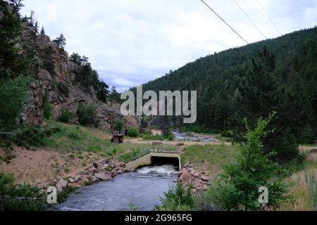 Button Rock Preserve River Foto Stockfoto