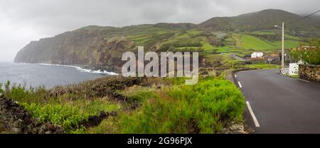 Landschaft von Baia do Filipe, Insel Graciosa Stockfoto