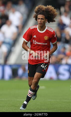 London, England, 24. Juli 2021. Manchester UnitedÕs Hannibal während des Vorsaison-Freundschaftsspiels im Kiyan Prince Foundation Stadium, London. Bildnachweis sollte lauten: Paul Terry / Sportimage Stockfoto