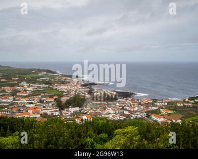 Santa Cruz da Graciosa am Atlantik Stockfoto