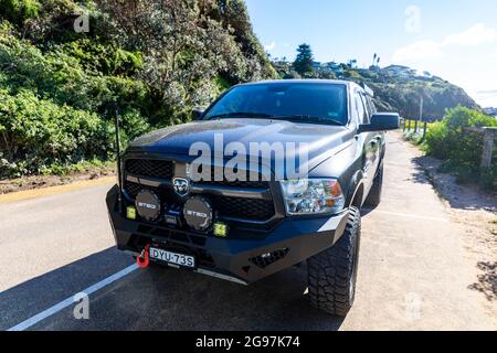 RAM 1500 Pick-up-LKW ute Fahrzeug in Sydney, NSW, Australien geparkt Stockfoto