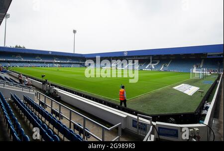 London, England, 24. Juli 2021. Ein allgemeiner Blick auf den Boden während des Vorsaison-Freundschaftsspiels im Kiyan Prince Foundation Stadium, London. Bildnachweis sollte lauten: Paul Terry / Sportimage Stockfoto