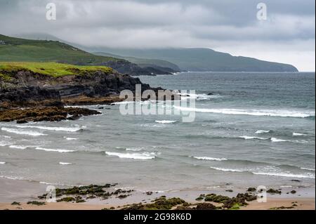 St Finians Bay auf dem Ring of Kerry im Südwesten Irlands Stockfoto