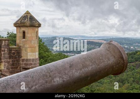 Eine Kanone auf der Wartburg, Eisenach, Deutschland Stockfoto