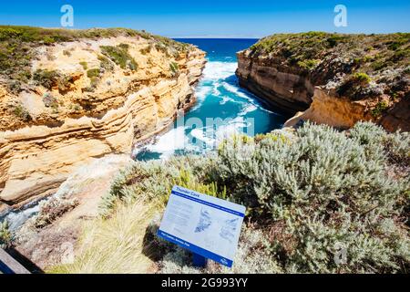 Thunder Cave Loch Ard Gorge Australien Stockfoto