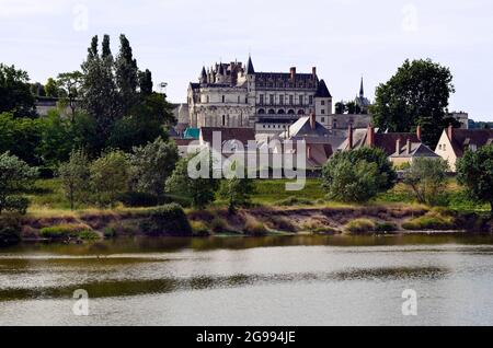 Frankreich, Loire-Tal, Amboise, Schloss an der Loire Stockfoto