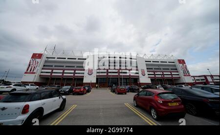 Stoke, England, 24. Juli 2021. Ein allgemeiner Blick auf den Boden während des Vorsaison Freundschaftsspiel im bet365 Stadion, Stoke. Bildnachweis sollte lauten: Andrew Yates / Sportimage Stockfoto