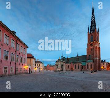 Der berühmte Platz Birger Jarl Borg auf der Insel Galma Stan. Stockholm. Schweden. Stockfoto