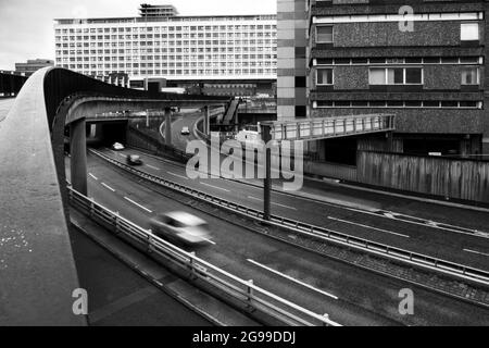 Central Motorway, Newcastle upon Tyne, Tyneside, Stockfoto