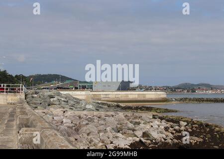 Colwyn Bay North Wales ist eine Stadt, Gemeinde und Badeort in Conwy County Bezirk an der Nordküste von wales mit Blick auf das irische Meer Stockfoto