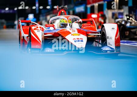 29 Sims Alexander (gbr), Mahindra Racing, Mahinda M7Electro, Aktion während des London ePrix 2021, 7. Treffen der Formel-E-Weltmeisterschaft 2020-21, auf dem Excel London vom 24. Bis 25. Juli, in London, Großbritannien - Foto Xavi Bonilla / DPPI Stockfoto