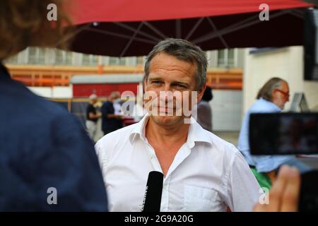 Pierre Besson bei der Premiere des Theaterstücks 'Mord im Orientexpress' in der Komödie am Kurfürstendamm im Schiller Theater. Berlin, 24.07.2021 Stockfoto