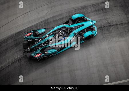 10 Bird Sam (gbr), Jaguar Racing, Jaguar I-Type 5, Aktion während des London ePrix 2021, 7. Treffen der Formel-E-Weltmeisterschaft 2020-21, auf dem Excel London vom 24. Bis 25. Juli, in London, Großbritannien - Photo Germain Hazard / DPPI Stockfoto