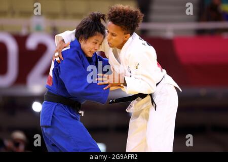 Uta ABE (JPN), 25. JULI 2021 - Judo : Frauen-Finale mit einem Gewicht von 52 kg während der Olympischen Spiele 2020 in Tokio im Nippon Budokan in Tokio, Japan. (Foto von Jun Tsukida/AFLO) Stockfoto