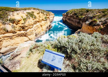 Thunder Cave Loch Ard Gorge Australien Stockfoto