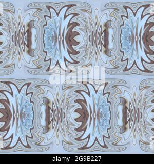 Abstrakt schönes Nahtmuster mit Streifen und Linien in Pastellfarben. Stockfoto