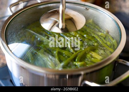 Kochende frische Kidney Beans in einer Schüssel Stockfoto