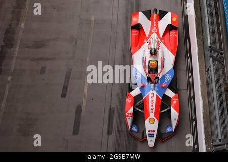 Excel Circuit, Docklands, London, Großbritannien. Juli 2021. Formel E London E Prix; Alexander Sims von Großbritannien fährt für (29) Mahindra Racing in race 2 Credit: Action Plus Sports/Alamy Live News Stockfoto