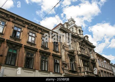 Zagreb, Kroatien, Republika Hrvatska, Europa. Ilica Street. Stockfoto