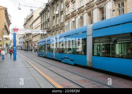 Zagreb, Kroatien, Republika Hrvatska, Europa. Ilica Street. Stockfoto
