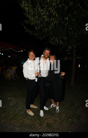 Alexander Dydyna, Christopher Tölle, Andreja Schneider bei der Premiere des Theaterstücks 'Mord im Orientexpress' in der Komödie am Kurfürstendamm im Stockfoto