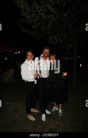 Alexander Dydyna, Christopher Tölle, Andreja Schneider bei der Premiere des Theaterstücks 'Mord im Orientexpress' in der Komödie am Kurfürstendamm im Stockfoto