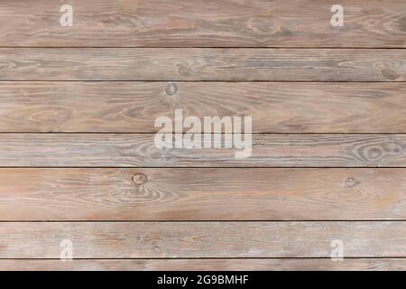 Schöner Vintage-Hintergrund aus gebleichtem Eichenholz-Planken. Helle Eichenholzplatten für die Innendekoration. Strukturierte Parkettböden aus Holz. Für Text platzieren Stockfoto