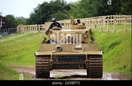 Pzkpfw VI Tiger Ausf E Tank, Bovington Tank Museum, Dorset, England Stockfoto