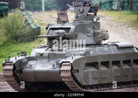 A12 Infanterie-Panzer Mark II Matilda II, Bovington Tank Museum, Dorset, England Stockfoto