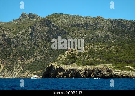 Segeln auf Mallorca, Mallorca, Balearen Stockfoto