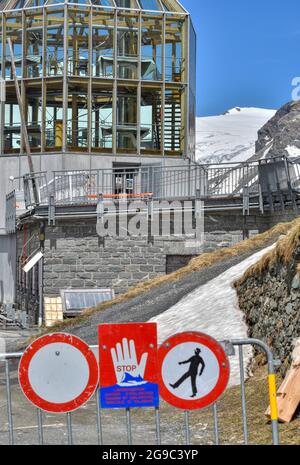 Wilhelm-Swarovski-Beobachtungskarte, Warte, Beobachtungskarte, Nationalpark, Hohe Tauern, Alpenhauptkamm, Großglockner, Kärnten, Kaiser-Franz-Josefs-H Stockfoto