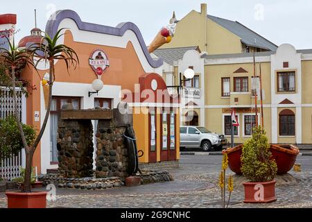 Ankerplatz in Swakopmund Namibia Afrika Stockfoto