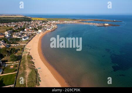 Luftaufnahme von Elie und Earlsferry, East Neuk, Fife, Schottland. Stockfoto