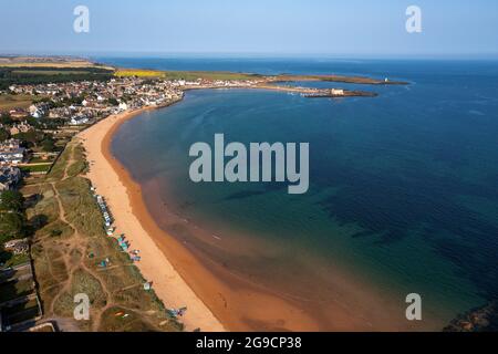 Luftaufnahme von Elie und Earlsferry, East Neuk, Fife, Schottland. Stockfoto