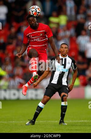 Doncaster, England, 23. Juli 2021. Cameron John während des Vorsaison-Freundschaftsspiel im Keepmoat Stadium, Doncaster. Bildnachweis sollte lauten: Lynne Cameron / Sportimage Stockfoto