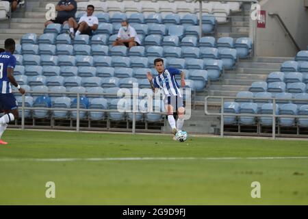 Algarve, Portugal. 25. Juli 2021. Während des vor der Saison freundlichen Fußballspiels zwischen dem FC Porto und dem OSC Lille im Stadion der Algarve in Loule, Portugal, am 25. Juli 2021. (Bild: © Pedro Fiuza/ZUMA Press Wire) Stockfoto