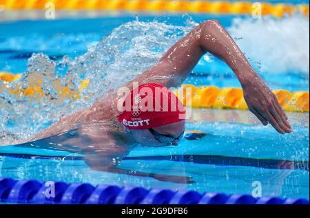 Während der (VERANSTALTUNG) im Tokyo Aquatics Center am dritten Tag der Olympischen Spiele 2020 in Tokio in Japan. Bilddatum: Montag, 26. Juli 2021. Stockfoto