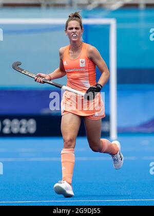 TOKIO, JAPAN - 26. JULI: Pien Sanders of the Netherlands während des olympischen Eishockeyturniers der Frauen in Tokio 2020 zwischen den Niederlanden und Irland am 26. Juli 2021 im Oi Hockey Stadium in Tokio, Japan (Foto von Pim Waslander/Orange Picics) NOCNSF House of Sports Stockfoto