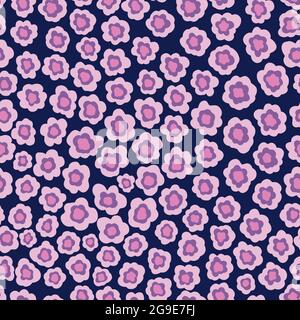 Seamles Muster ditsy kleine Blume.Handgezeichneter Druck von Textil.Vintage florales Design Stock Vektor