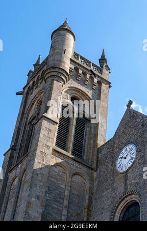 Kirche Saint-Gervais und Saint-Protais du Montet, Departement Allier, Auvergne-Rhone-Alpes, Frankreich Stockfoto