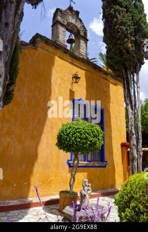 Guanajuato, Mexiko - Ex-Hacienda San Gabriel de Barrera Glockenturm Stockfoto