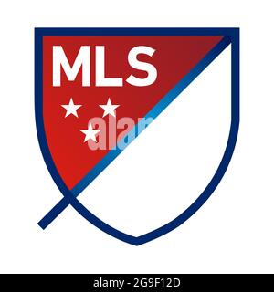 Logo Der Major League Soccer. Vektorgrafik Stock Vektor