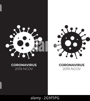 Coronavirus covid-19 Molekularmodell Virus Stock Vektor