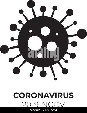 Coronavirus covid-19 Molekularmodell Virus Stock Vektor