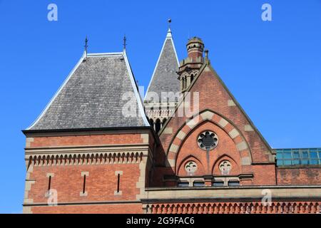 City Polizei Gerichte Gebäude in Manchester - Stadt in North West England (UK). Denkmalgeschützte Gebäude. Stockfoto