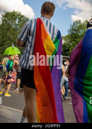 Christopher Street Day In Berlin 2021 Stockfoto